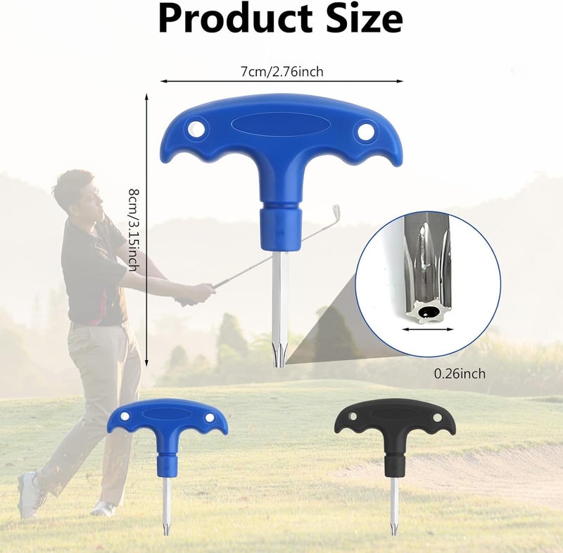 GEDEUBAN 2 PCS Club Golf Driver Tool, Plastic Handle Golf Torque Wrench T20 - Image 2
